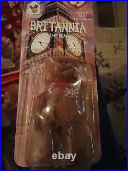 Mcdonalds TY Beanie Baby Britannia The Bear RARE WITH ERRORS