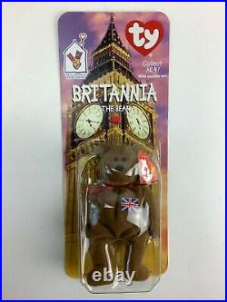 Mcdonalds TY Beanie Baby Britannia The Bear RARE WITH ERRORS Mint Condition
