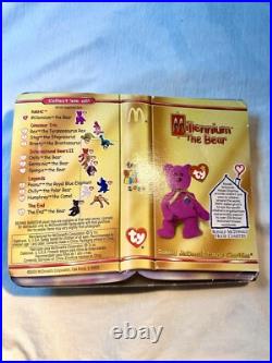 Millennium The Bear Ty Beanie Baby retired 1997 with2 errors rare Oakbrook