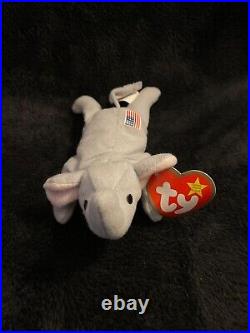 Mini Ty Beanie Baby RARE Vintage (1999) Peanut The Elephant Mint Condition