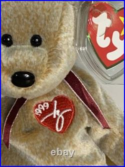 Mint Rare 1999 Signature Bear Ty Beanie Baby Multiple Errors Pellets