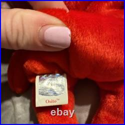 Mint Very Rare TY Beanie Baby Osito All Errors, Mexican Beanie Bear