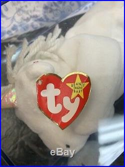 Mystic the Unicorn Ty Beanie Baby Rare and Retired Certified with Errors