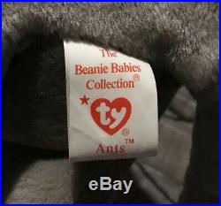 NEW Beanie Babies Ants ERRORS 1997 1998 RARE ORIGINAL OWNER Baby Bear Anteater