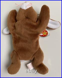 NEW RARE 1995 TY Beanie Babies Ears Rabbit Bunny MWMT 2 ERRORS on Tag