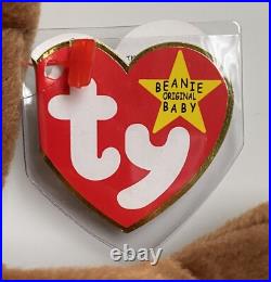 NEW RARE 1995 TY Beanie Babies Ears Rabbit Bunny MWMT 2 ERRORS on Tag