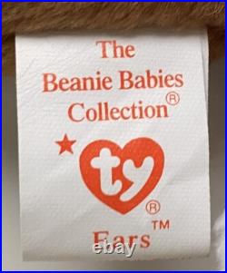 NEW RARE 1995 TY Beanie Babies Ears Rabbit Bunny MWMT 2 ERRORS on Tag