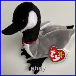 NEW RARE 1998 TY Beanie Babies Loosy Goose MWMT 2 ERRORS on Tag