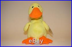 NEW RARE! Mint & Retired Ty Beanie Baby Quackers Tag Error 1993-94 Free Shipping