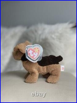 NEW RARE RETIRED VINTAGE TY Beanie Babies TUFFY with ERRORS