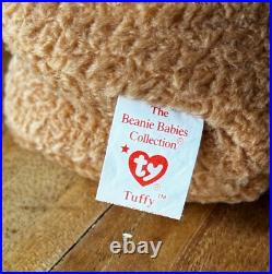 NEW RARE RETIRED VINTAGE TY Beanie Babies TUFFY with ERRORS