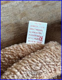 NEW RARE RETIRED VINTAGE TY Beanie Babies TUFFY with ERRORS