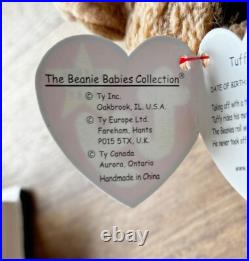 NEW RARE RETIRED VINTAGE TY Beanie Babies TUFFY with ERRORS