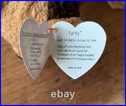 NEW RARE RETIRED VINTAGE TY Beanie Babies TUFFY with ERRORS