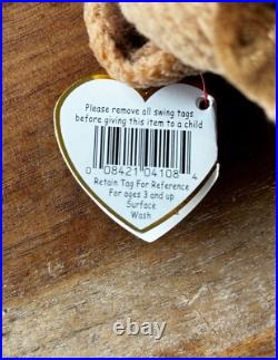 NEW RARE RETIRED VINTAGE TY Beanie Babies TUFFY with ERRORS