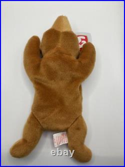 NEW RARE Retired Ty Original Cubbie Bear Beanie Baby 1993