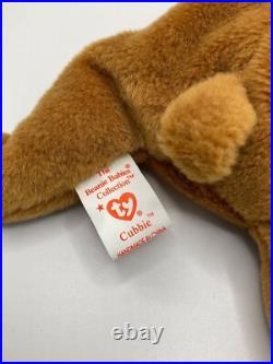 NEW RARE Retired Ty Original Cubbie Bear Beanie Baby 1993