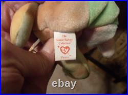 NEW RETIRED RARE 1996 Peace Bear Beanie Babie
