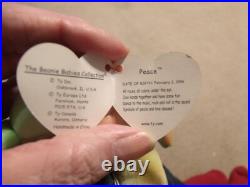 NEW RETIRED RARE 1996 Peace Bear Beanie Babie