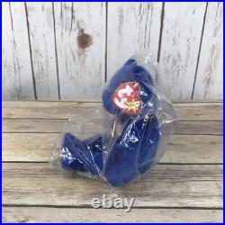 NEW SEALED TY Beanie Babies Clubby Stamped Very RARE Retired 1998 Blue In BAG