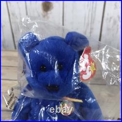 NEW SEALED TY Beanie Babies Clubby Stamped Very RARE Retired 1998 Blue In BAG
