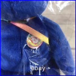 NEW SEALED TY Beanie Babies Clubby Stamped Very RARE Retired 1998 Blue In BAG