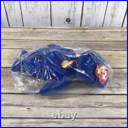 NEW SEALED TY Beanie Babies Clubby Stamped Very RARE Retired 1998 Blue In BAG