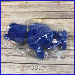 NEW SEALED TY Beanie Babies Clubby Stamped Very RARE Retired 1998 Blue In BAG