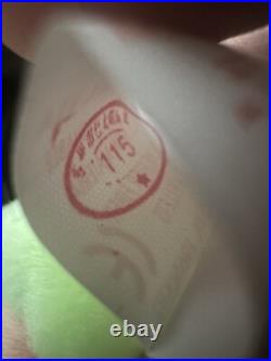 NEW TY Beanie Baby PEACE THE BEAR 1996 Rare Beanie Baby Toy Tie Dye 008421040537