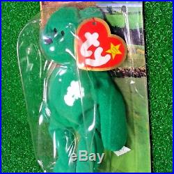 NEW in BOX RARE 1997 Retired Erin The Bear McDonald's Ty Beanie Baby With Errors
