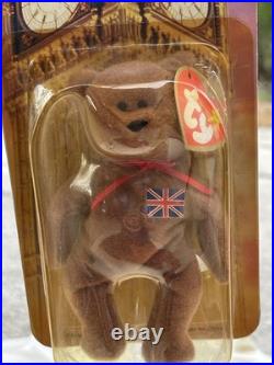 NIB TY Beanie Baby BRITANNIA The Bear Rare McDonald's International Collection