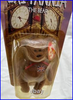 NIB TY Beanie Baby BRITANNIA The Bear Rare McDonald's International Collection