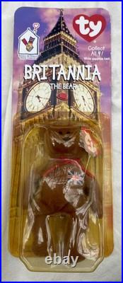 NIB TY Beanie Baby BRITANNIA The Bear Rare McDonald's International Collection
