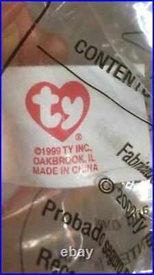 NIP 1999 Ty Teenie Beanie Baby Babies # 1 Lips The Fish Rare Original Collector