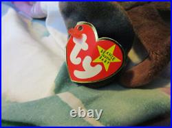 NOS Ty beanie babies claude the crab 1996 Rare
