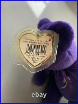 NWT Certified 1st Charity Beanie Baby Princess Diana 1997 RARE Retired. 9