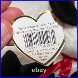 NWT Rare Errors Tag Ty Beanie Baby Fortune Panda Bear Retired 1997/1998 Plush
