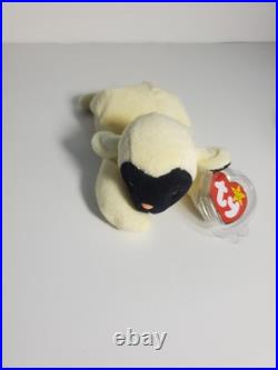 NWT Rare With Errors Beanie Baby ty Official Chops The Lamb
