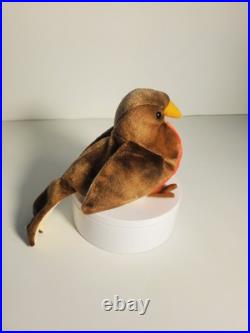 NWT Rare With Errors Beanie Baby ty Official Early The Robin Bird
