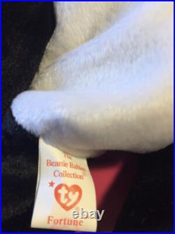 New MINT Ty Beanie Baby Fortune Panda Bear Retired Errors RARE 1997