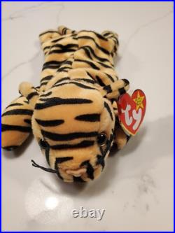 New Ultra Rare Ty Beanie Baby Orange Blizzard Tiger withStripes Tush Tag Errors New Ultra Rare Ty Beanie Baby Orange Blizzard Tiger withStripes Tush Tag Errors
