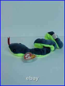 Nwt, Hissy The Snake Beanie Baby, 1997, Retired, Rare