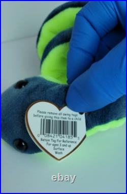 Nwt, Hissy The Snake Beanie Baby, 1997, Retired, Rare