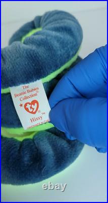 Nwt, Hissy The Snake Beanie Baby, 1997, Retired, Rare