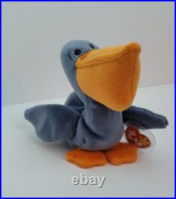 Nwt, Scoop The Pelican Beanie Baby, 7/01/96, Retired, Rare