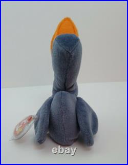 Nwt, Scoop The Pelican Beanie Baby, 7/01/96, Retired, Rare