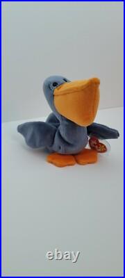 Nwt, Scoop The Pelican Beanie Baby, 7/01/96, Retired, Rare