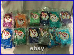 OFFICIAL Ultra Rare RETIRED 1998 McDonalds' Ty Beanie Babies Set of 12