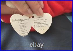 ORIGINAL TY Beanie Baby Snort The Red Bull 1995-RARE