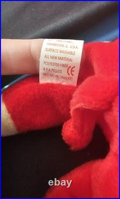 ORIGINAL TY Beanie Baby Snort The Red Bull 1995-RARE